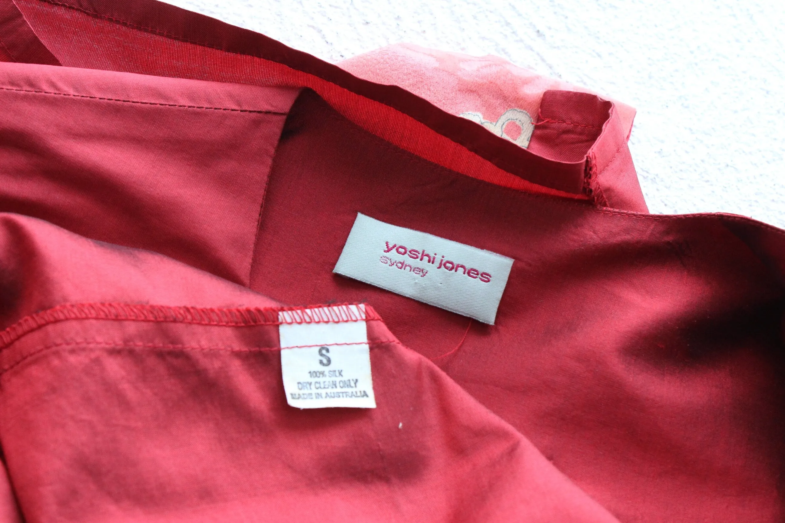 90s Yoshi Jones Raw Silk Wrap Dress w/ Japanese Kimono Silk Sash