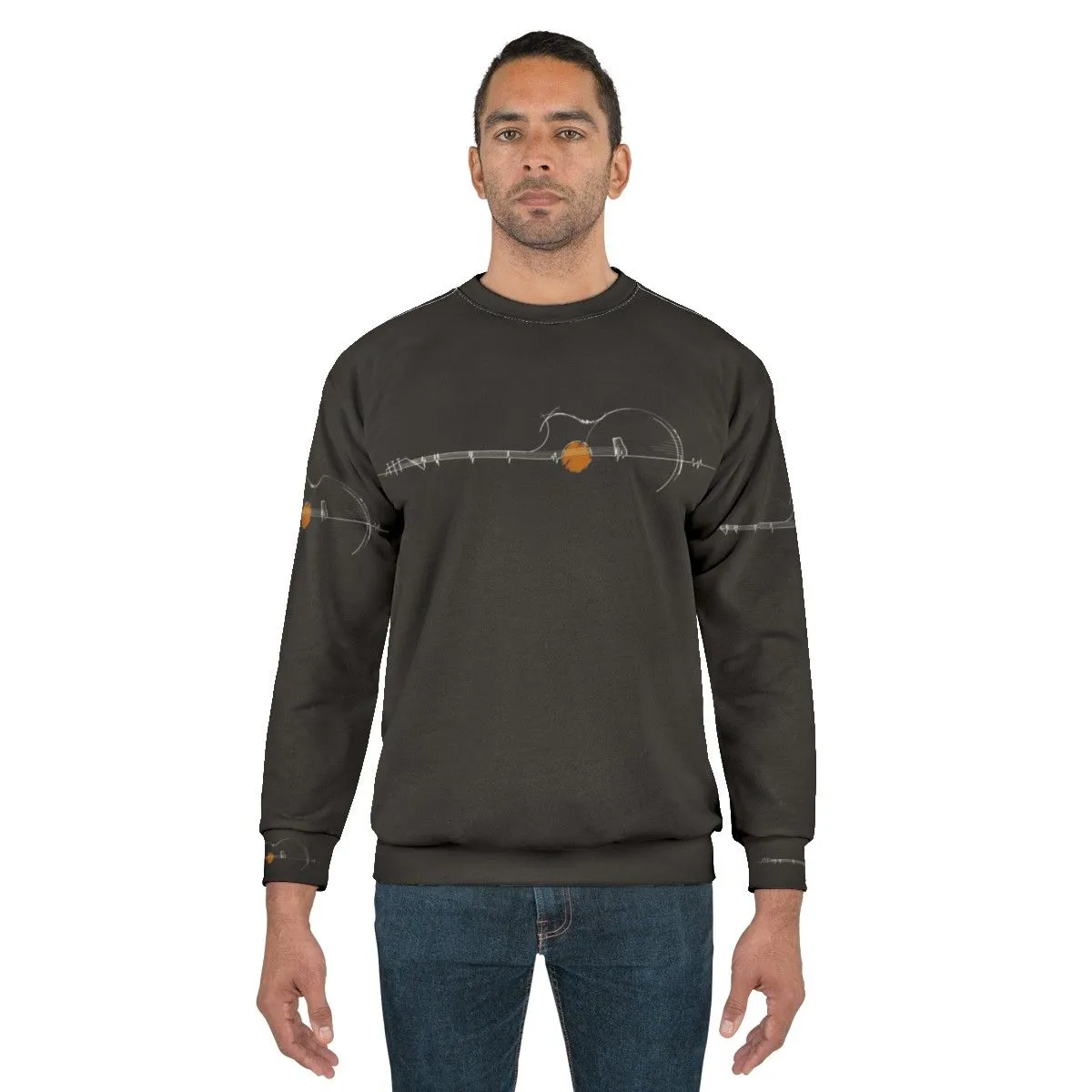 Acoustic Heartbeat Sweatshirt - Musical Instrument Inspired Apparel
