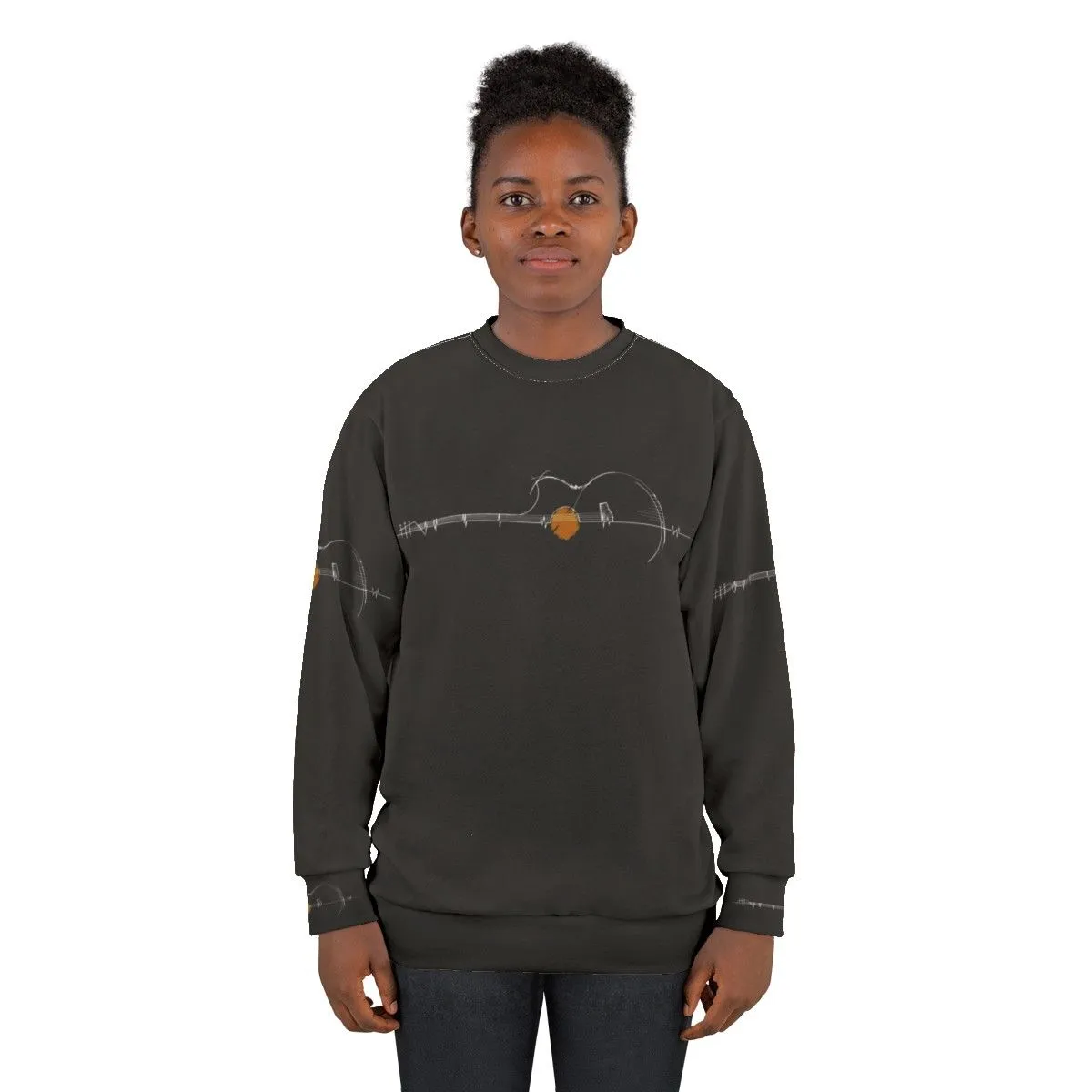 Acoustic Heartbeat Sweatshirt - Musical Instrument Inspired Apparel