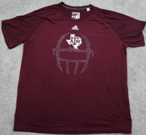 Adidas Mens Graphics Ultimate T Shirt Short Sleeves Round Neck Maroon Size 2X