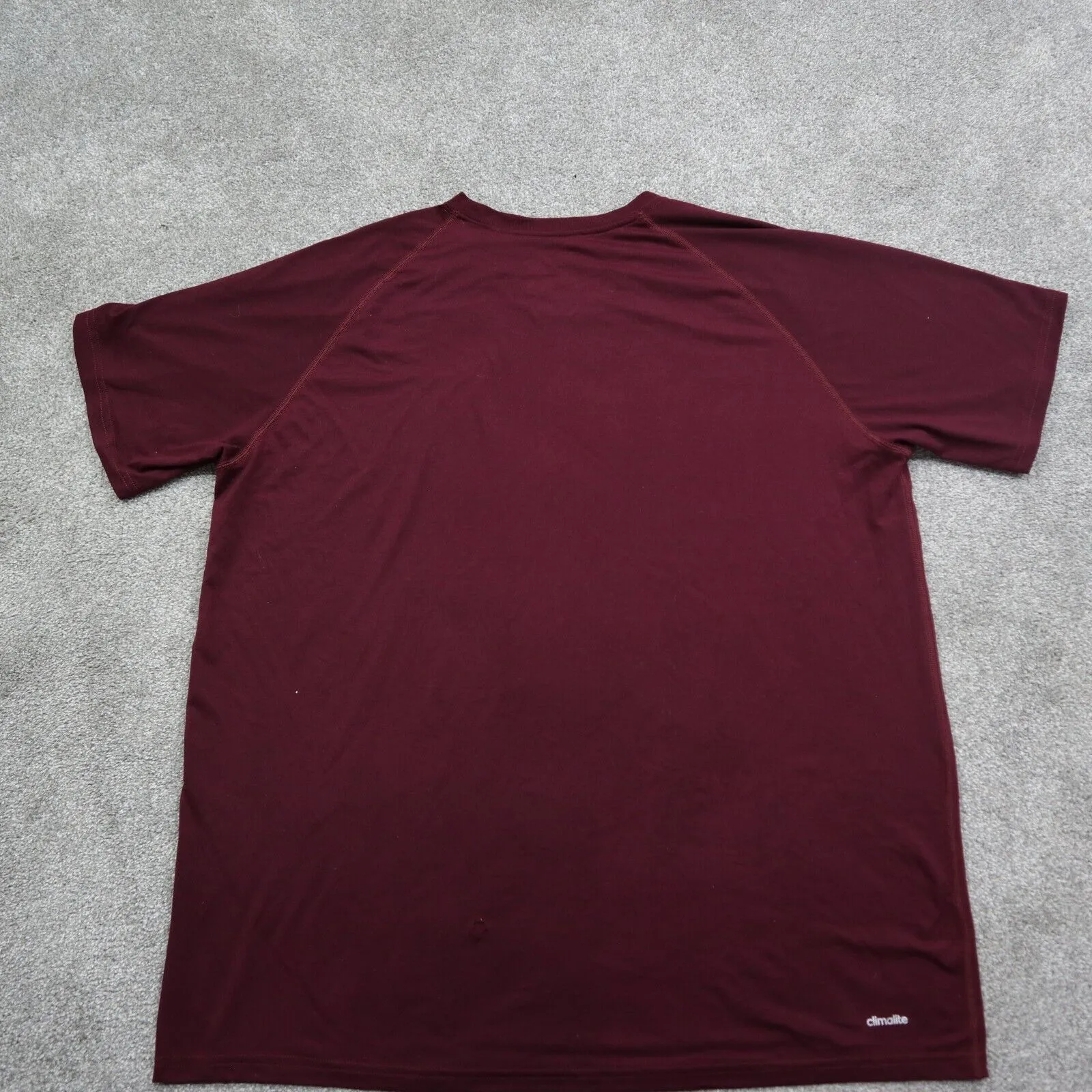Adidas Mens Graphics Ultimate T Shirt Short Sleeves Round Neck Maroon Size 2X