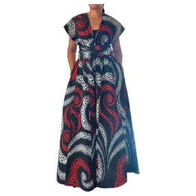 African Print Ankara Infinity Style Palazzo Wide Leg Pants Infinity