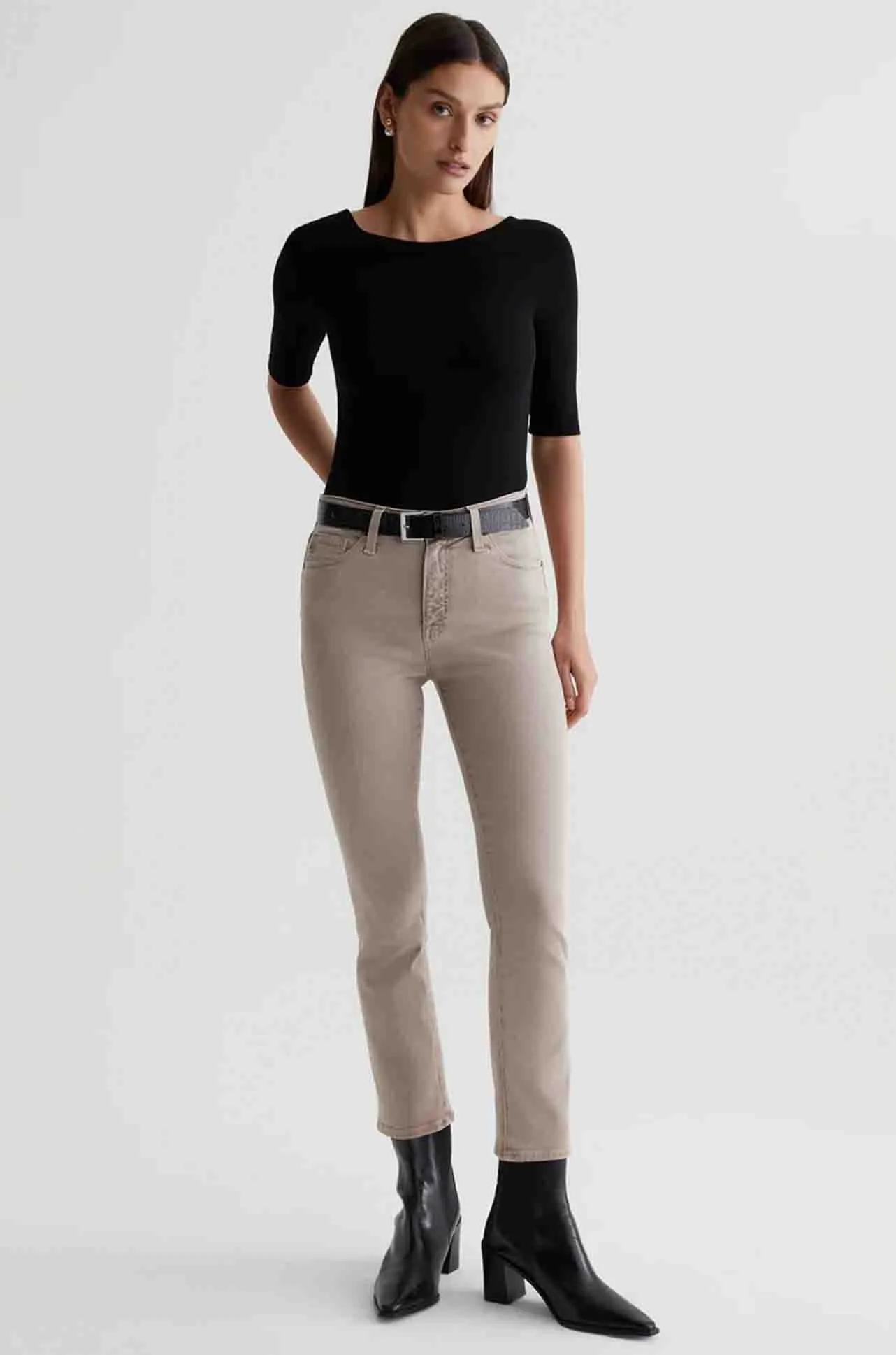 AG Jeans - Mari Crop in Sulfur Desert Taupe