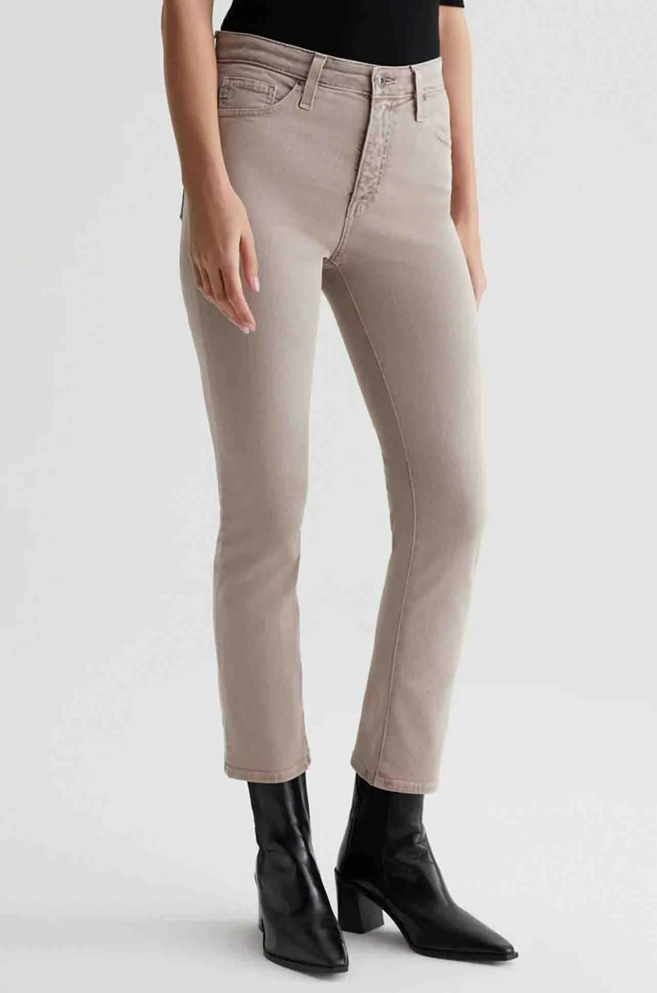 AG Jeans - Mari Crop in Sulfur Desert Taupe