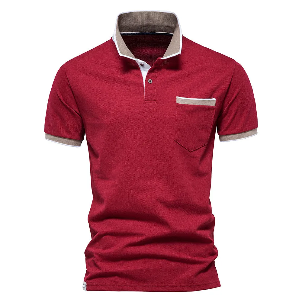 Angelo Ricci™ Brand Summer Cotton Casual Polo Shirt