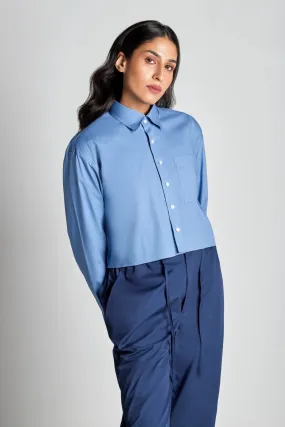 Aquamarine Cut it Off Shirt