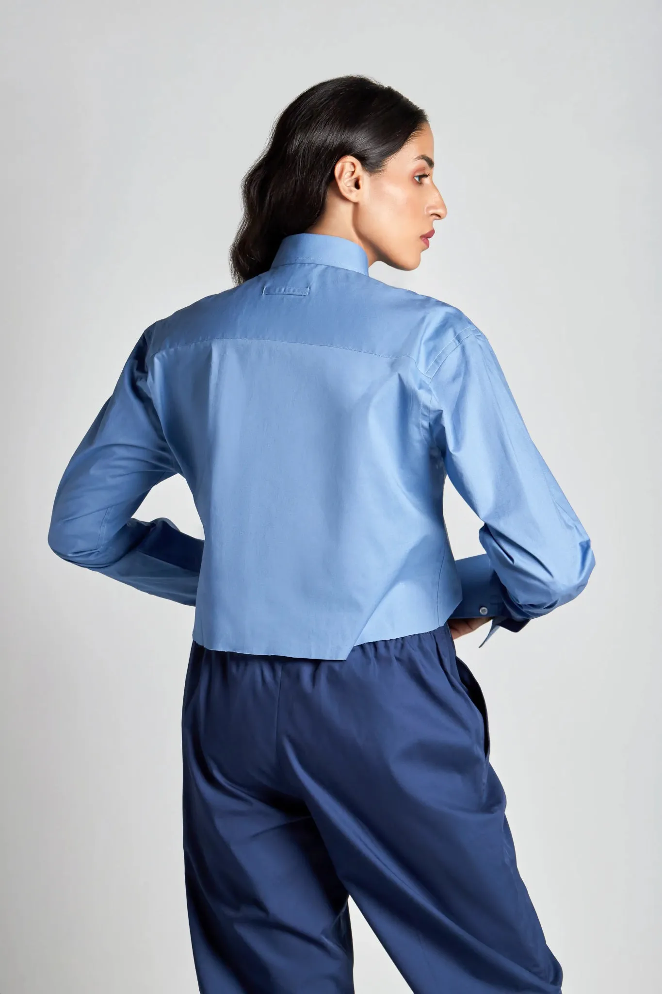 Aquamarine Cut it Off Shirt