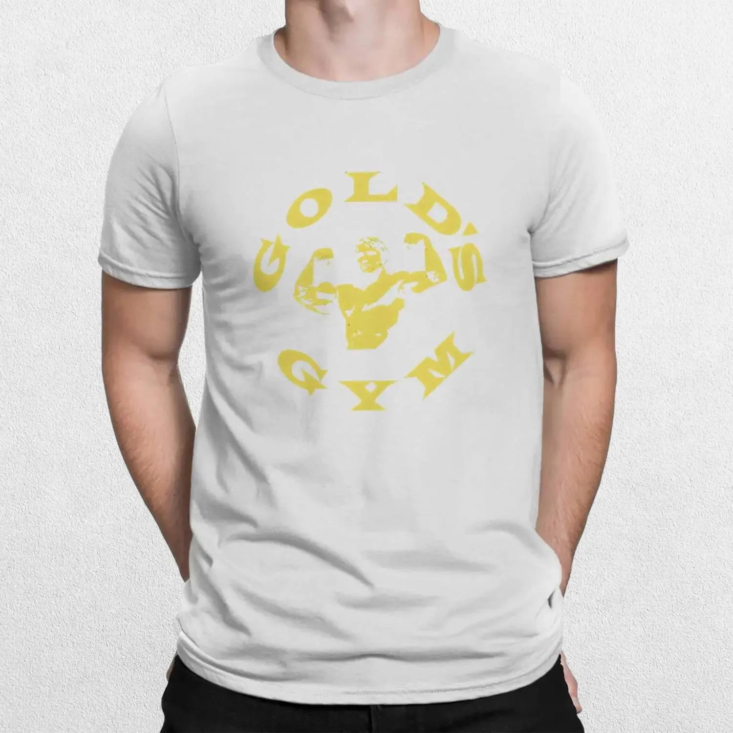 Arnold Schwarzenegger Gold's Gym T-Shirt - Goth Harajuku Crewneck Tee