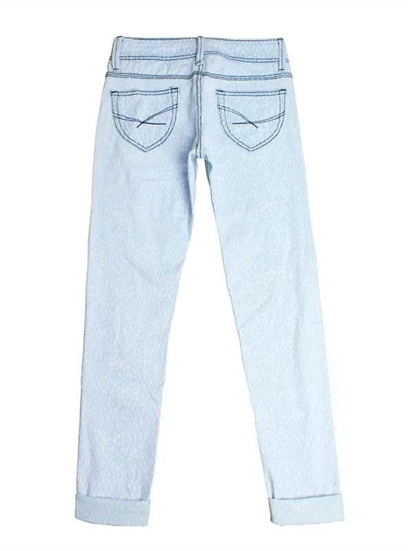 Beggar's Low Waist Hemmed Jeans