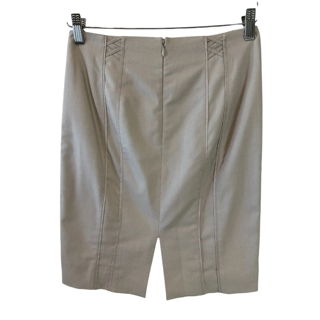 Beige Pencil Skirt Professional Wear