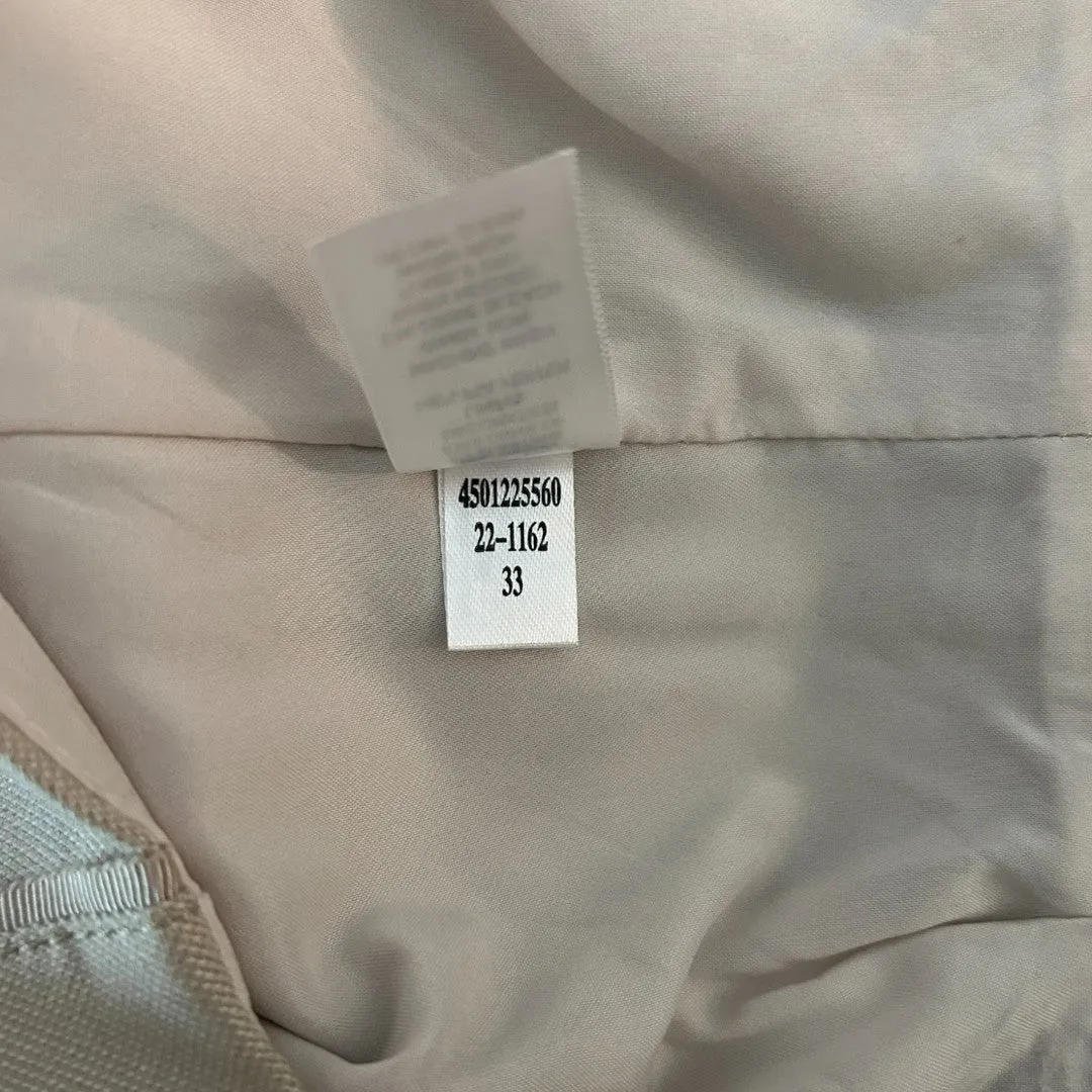 Beige Pencil Skirt Professional Wear