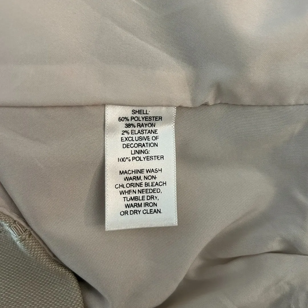Beige Pencil Skirt Professional Wear