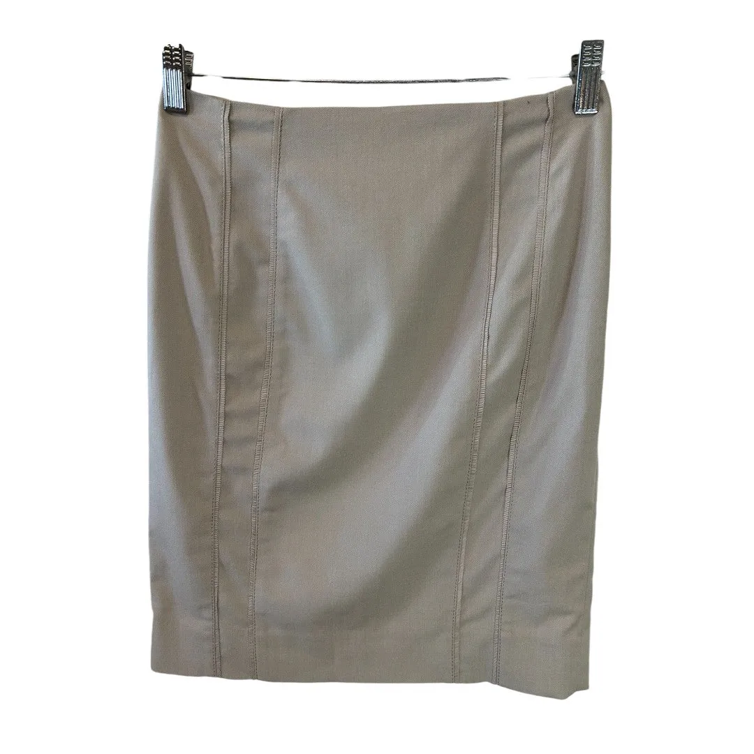 Beige Pencil Skirt Professional Wear