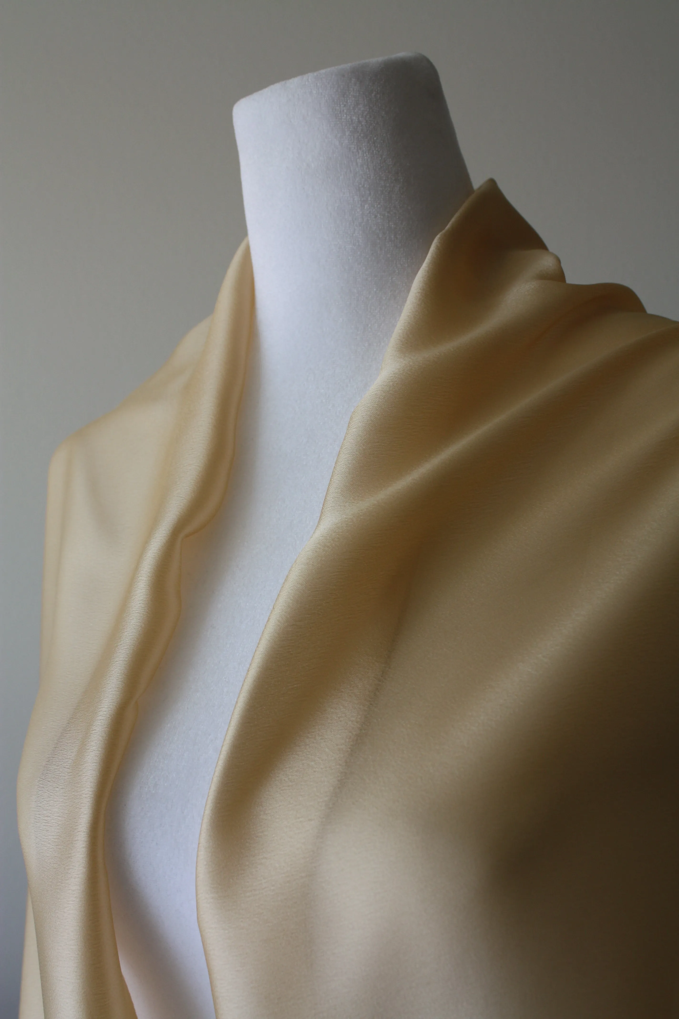 Beige Silk Shawl