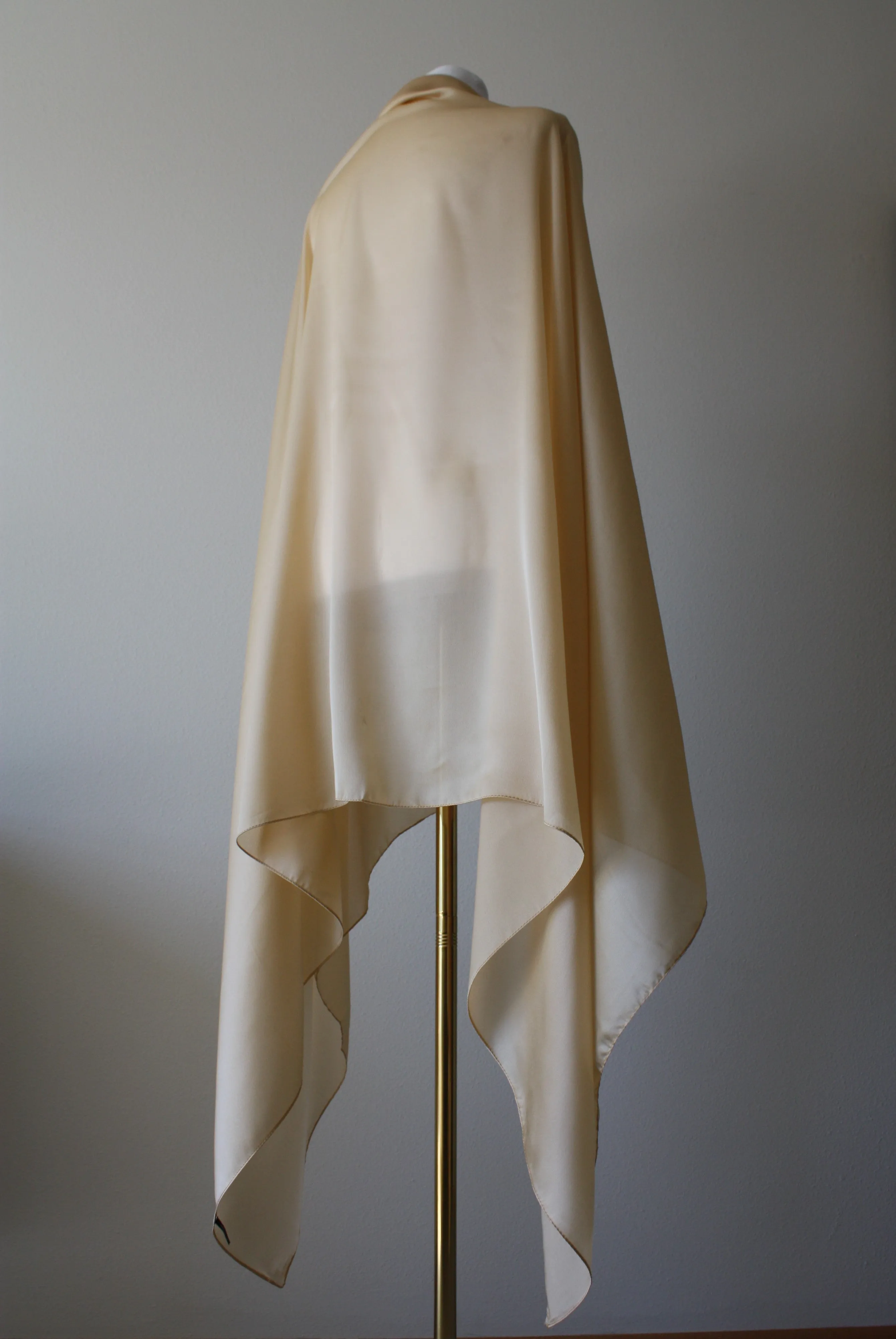 Beige Silk Shawl