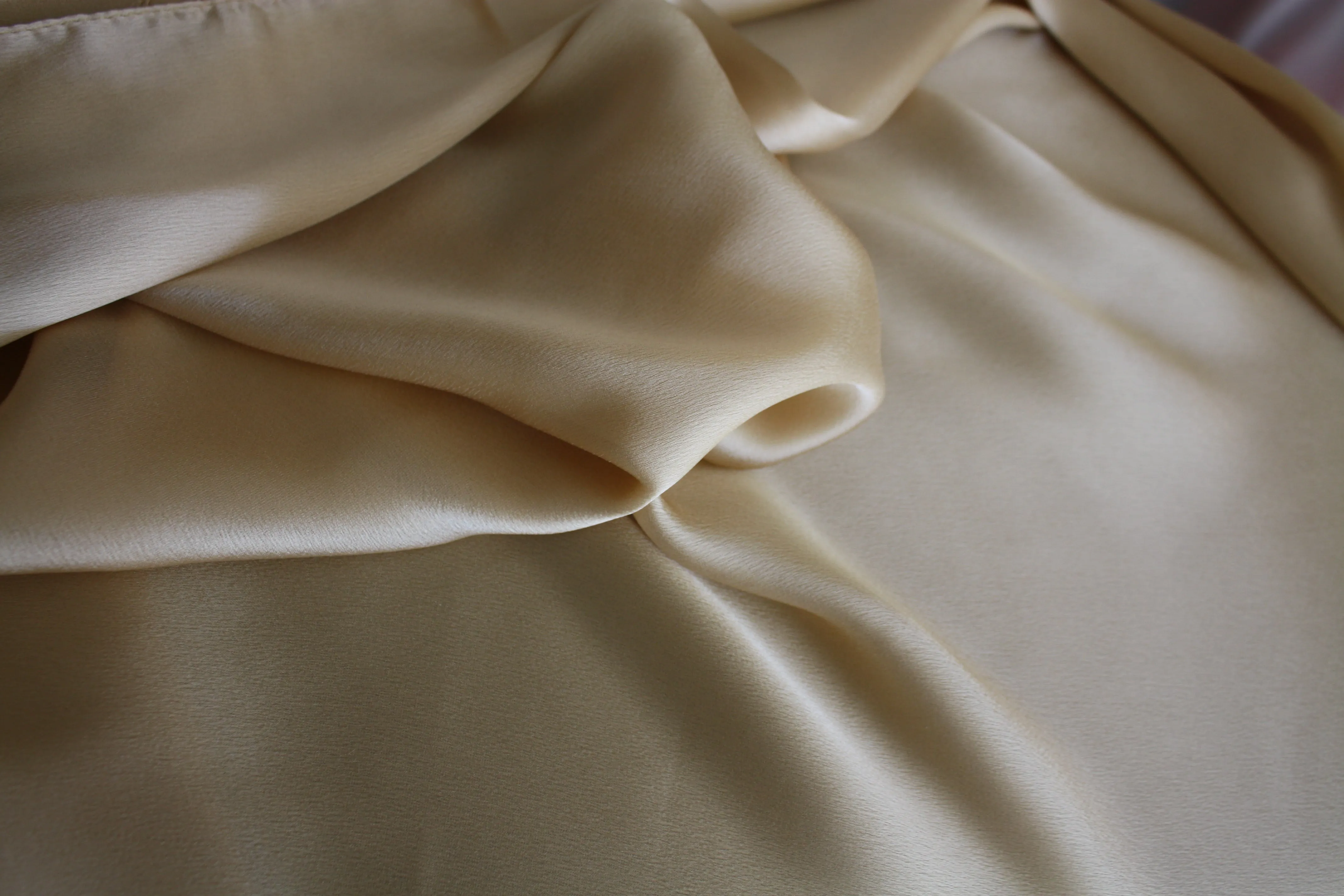 Beige Silk Shawl