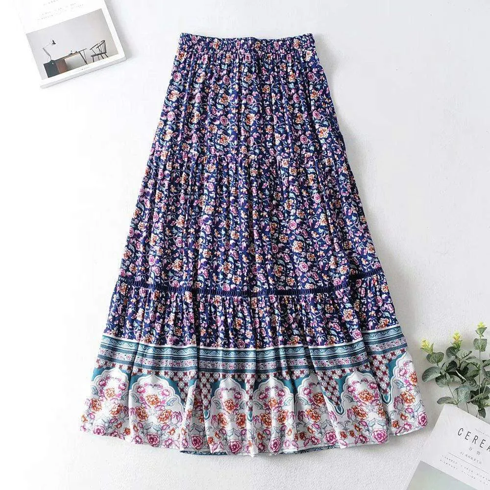 Bohemian Casual Beach Skirt