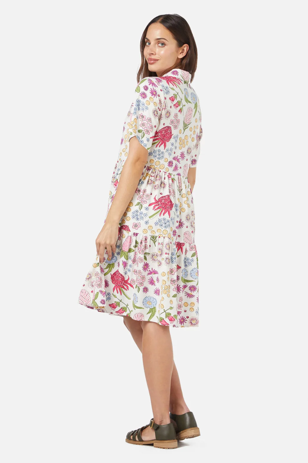 Bouquet Shirt Dress