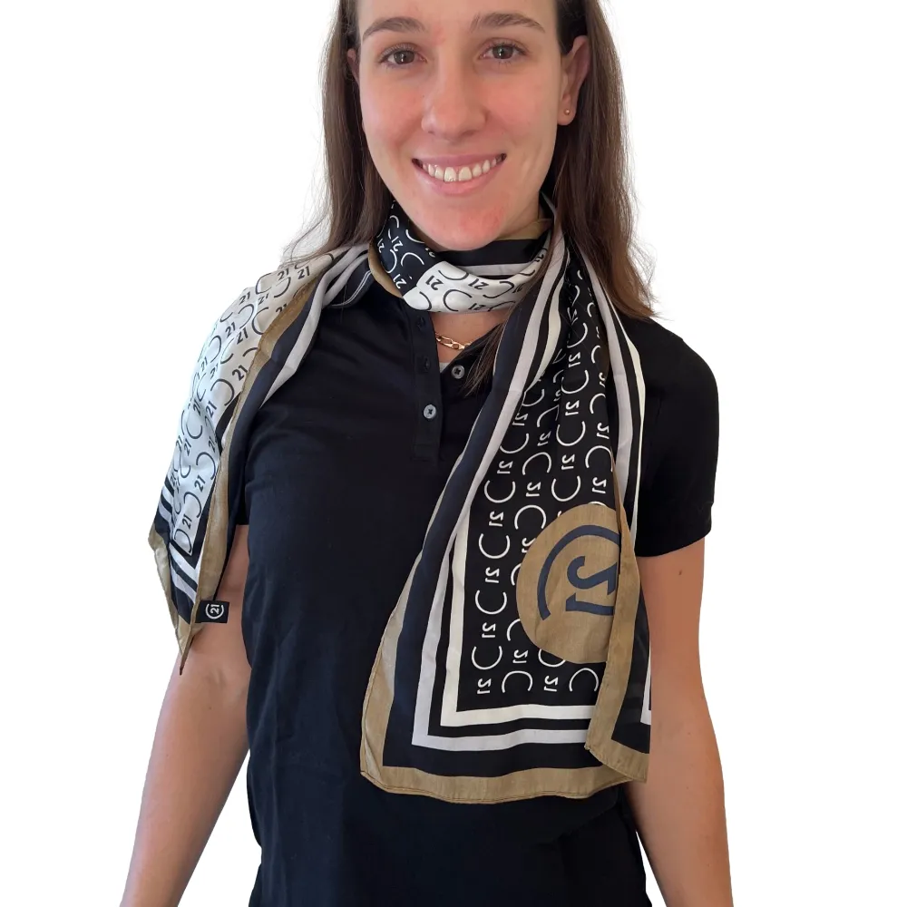 C21 Seal Stripe Monogram Long Scarf