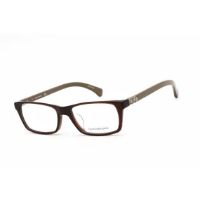 Calvin Klein Jeans Unisex Eyeglasses - Crystal Brown Plastic Frame | CKJ941AF 203