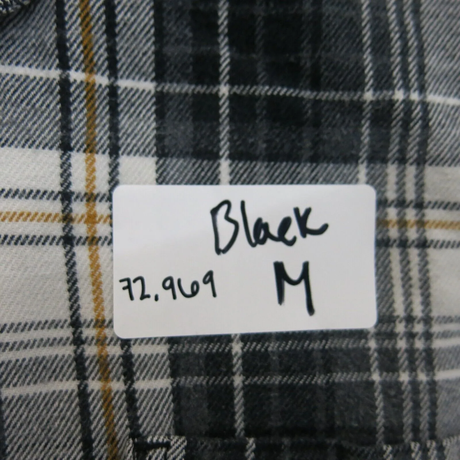 Carhartt Shirt Men L Black Relaxed Fit Work Wear Plaid Button Down Long Sleeve
