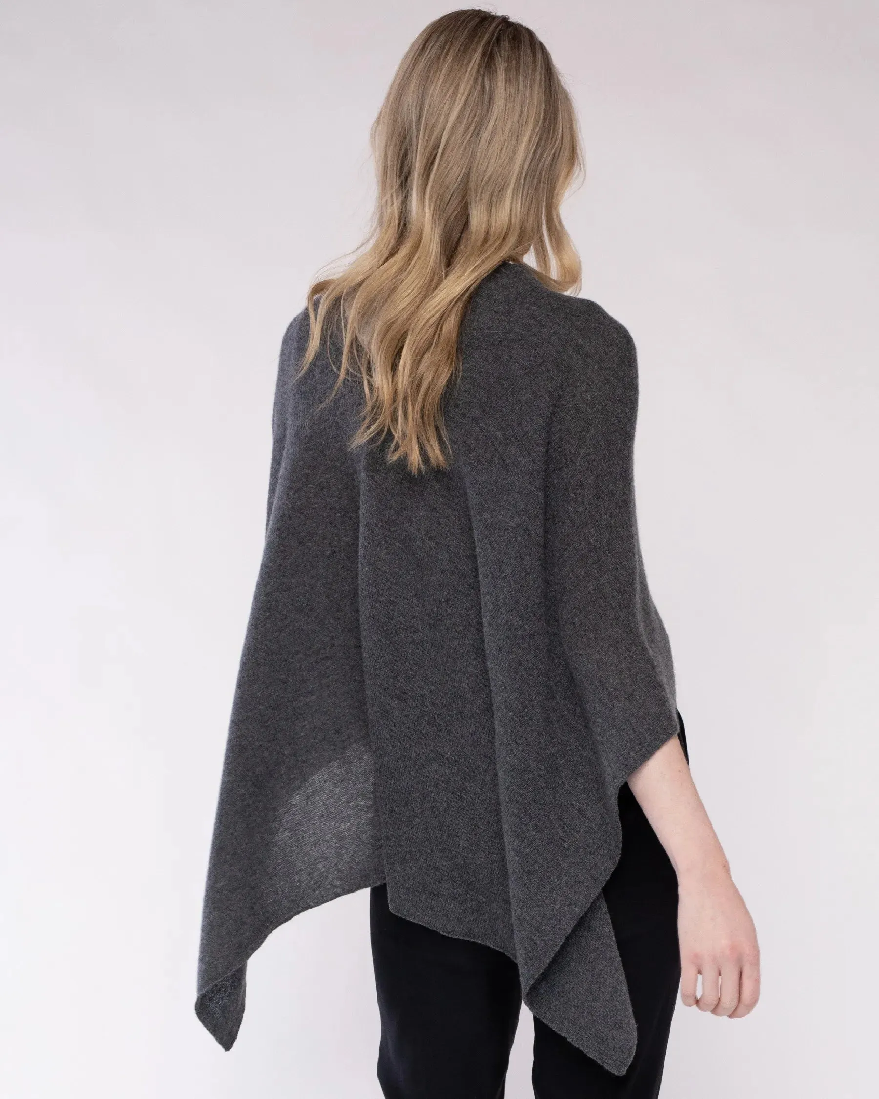 Cashmere Dress Topper - Graphite