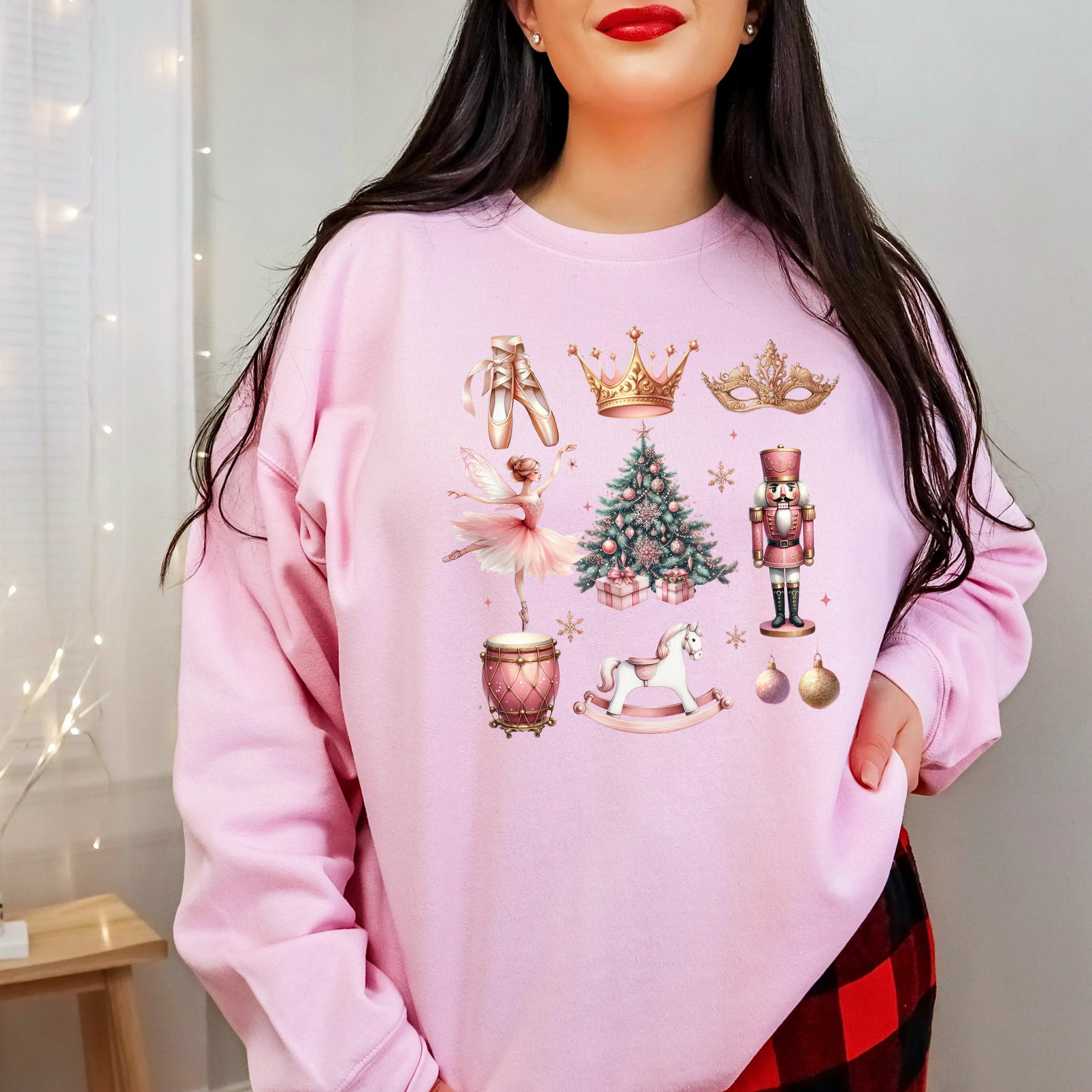 Christmas Nutcracker Coquette Crewneck Sweatshirt