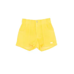 Corduroy Shorts in Yellow