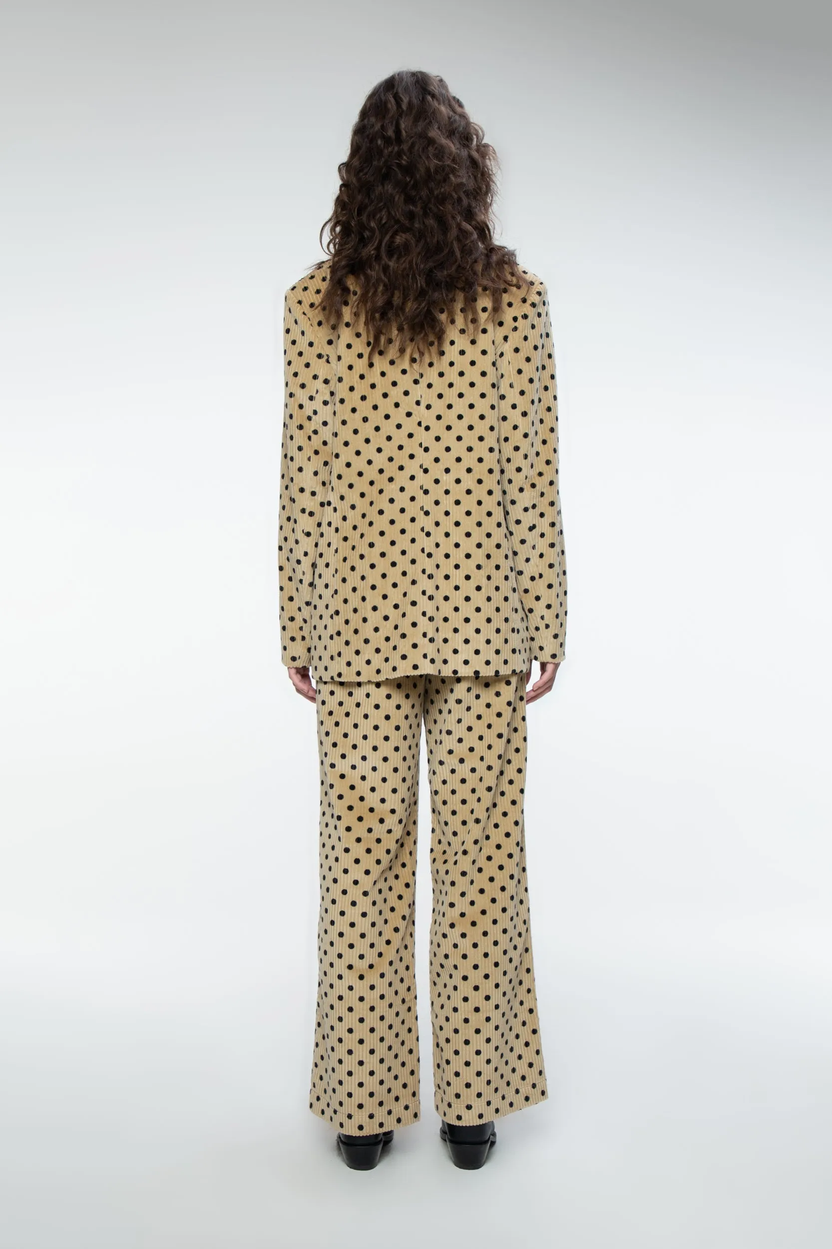 Corduroy Trousers Powder Brown Woman