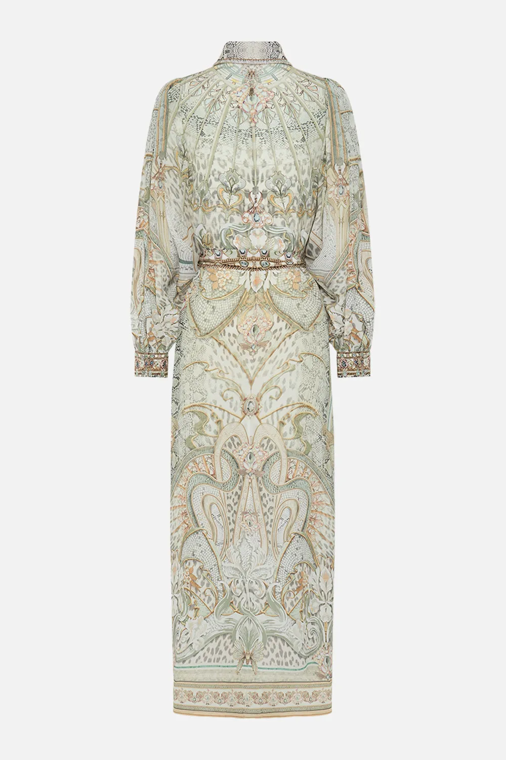 CURVED COLLAR SHIRT DRESS IVORY TOWER TALES