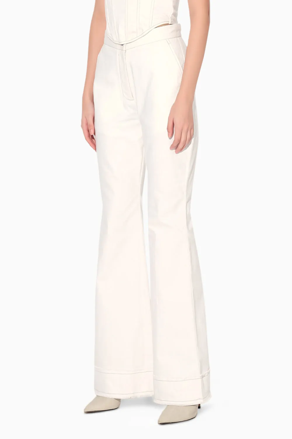 Denim Flare Pants
