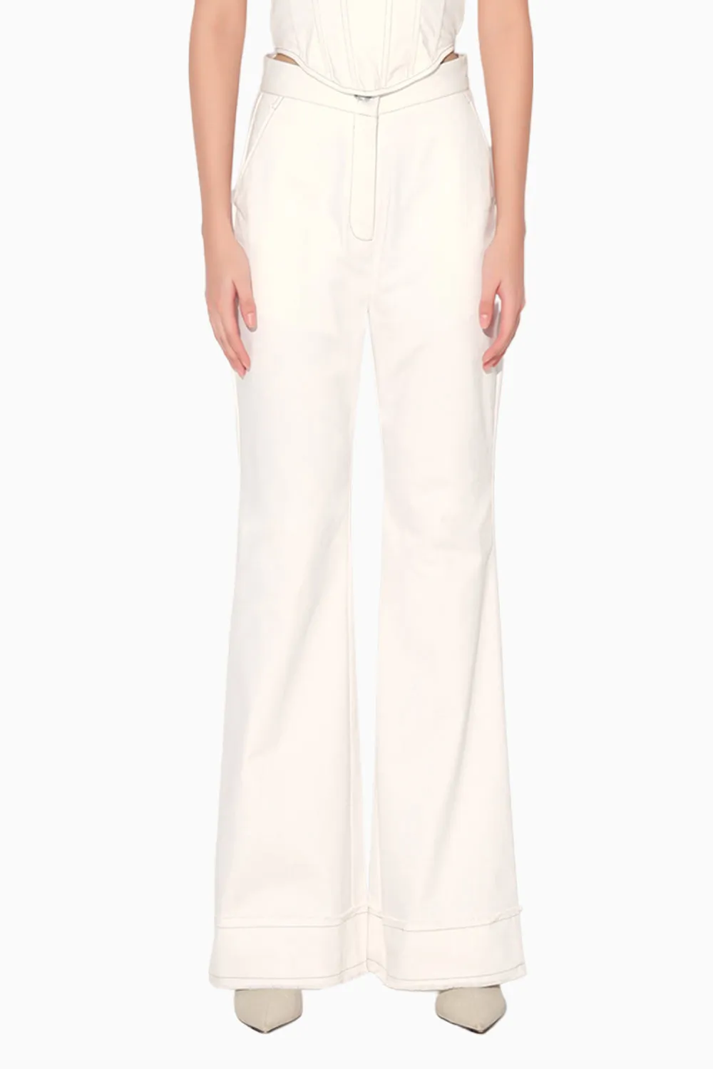 Denim Flare Pants