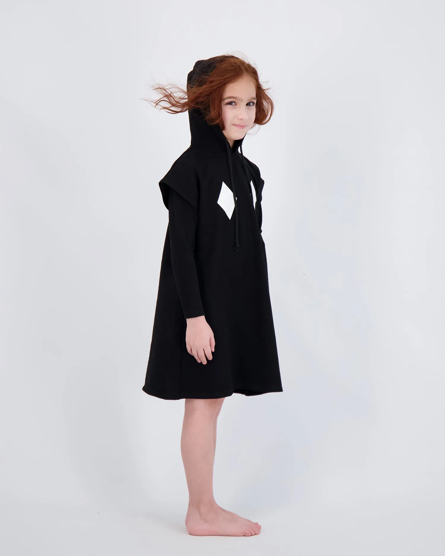 DIAMOND HOODIE DRESS