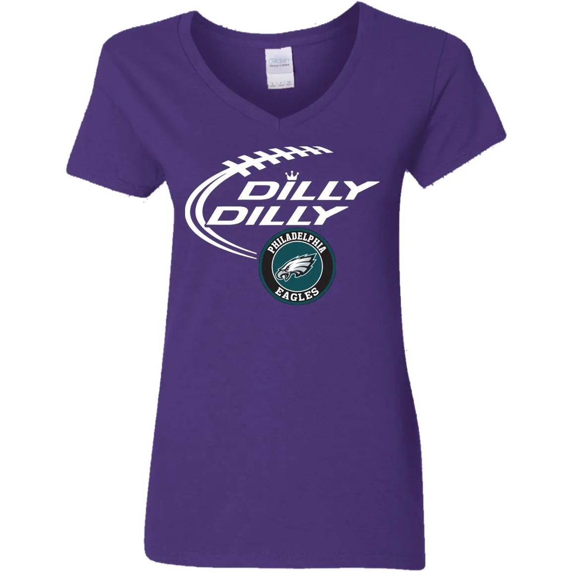 Dilly Dilly Philadelphia Eagles Nfl Football Women V-Neck T-Shirt