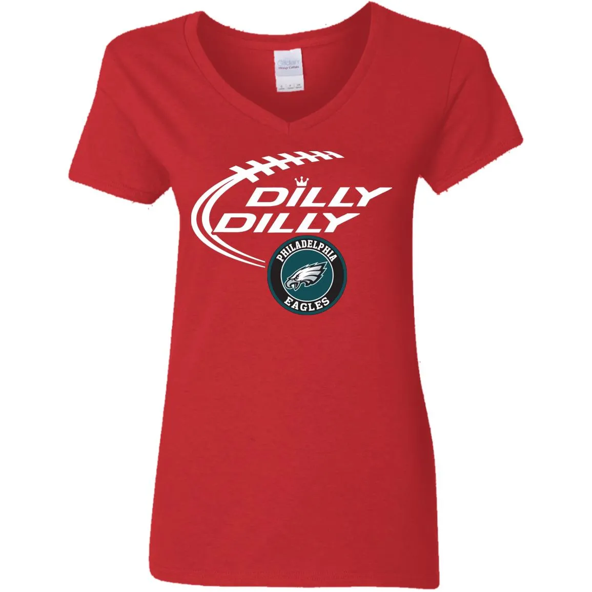 Dilly Dilly Philadelphia Eagles Nfl Football Women V-Neck T-Shirt