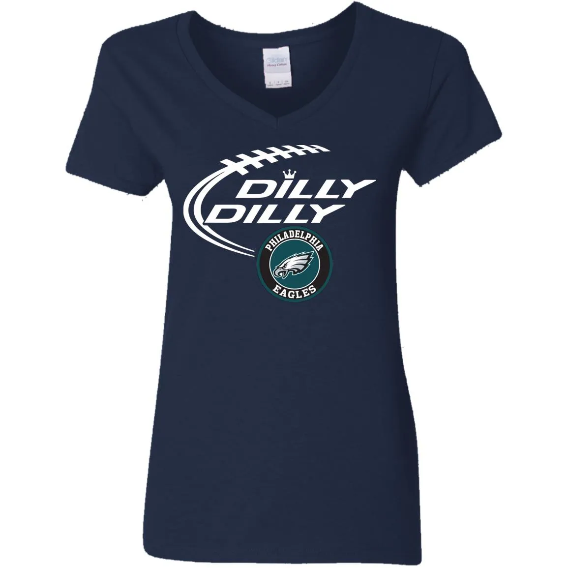 Dilly Dilly Philadelphia Eagles Nfl Football Women V-Neck T-Shirt