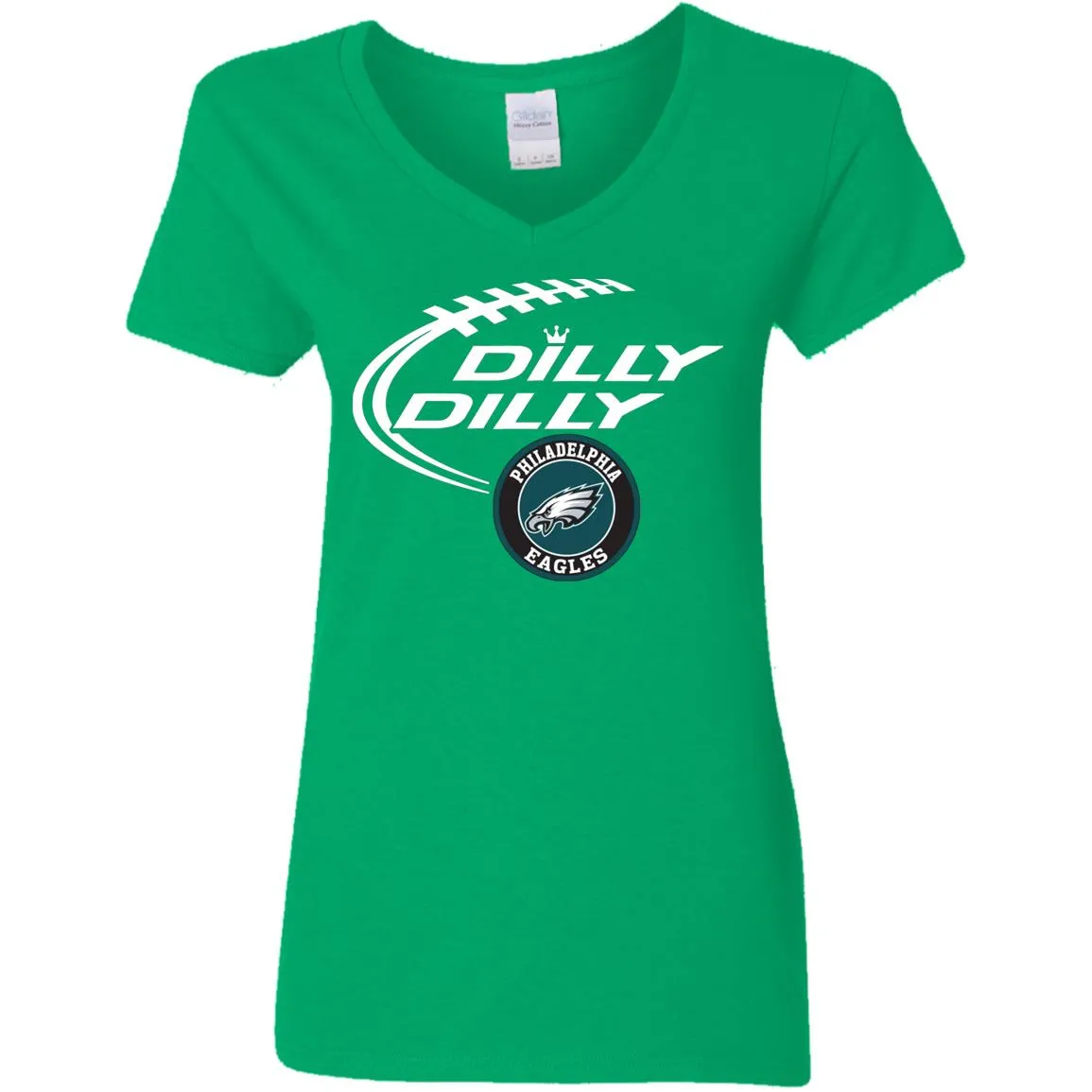 Dilly Dilly Philadelphia Eagles Nfl Football Women V-Neck T-Shirt