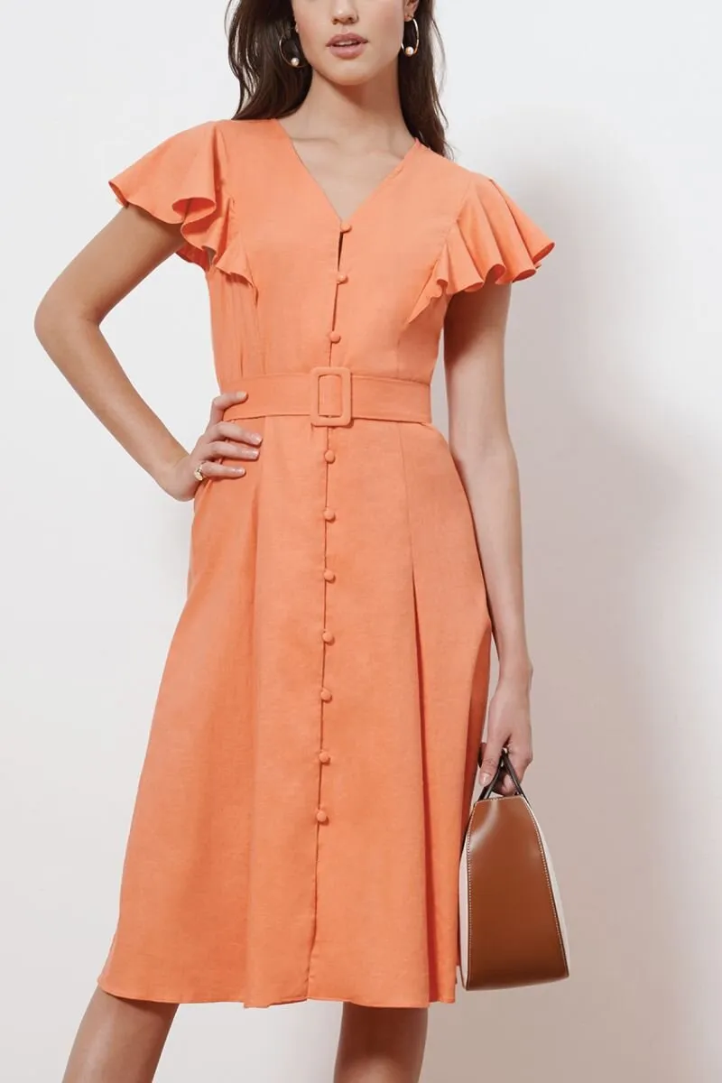Donna Morgan Eva Flutter Midi