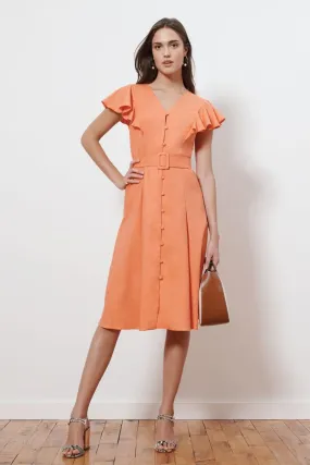 Donna Morgan Eva Flutter Midi