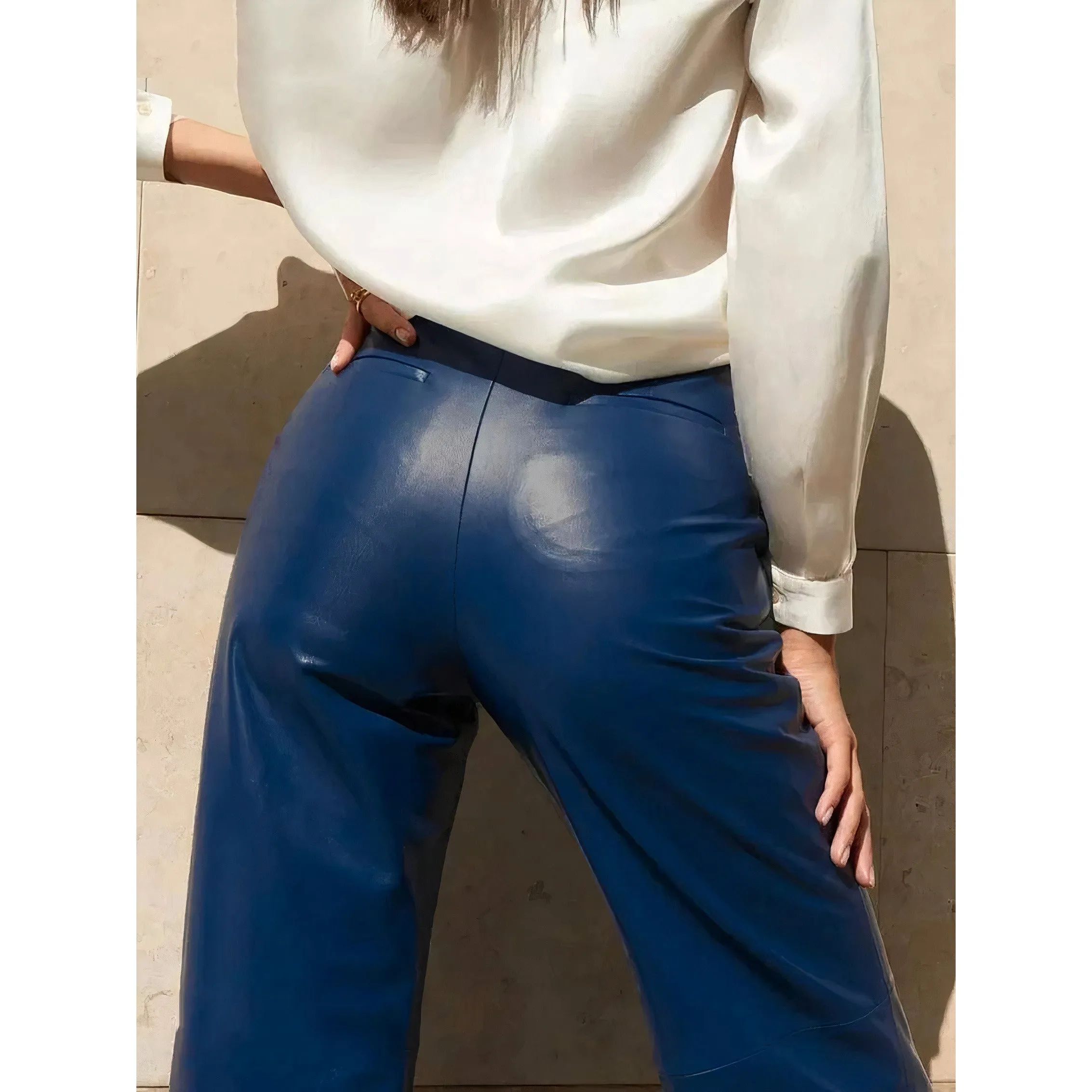 Elegant Slim High Waist Trousers
