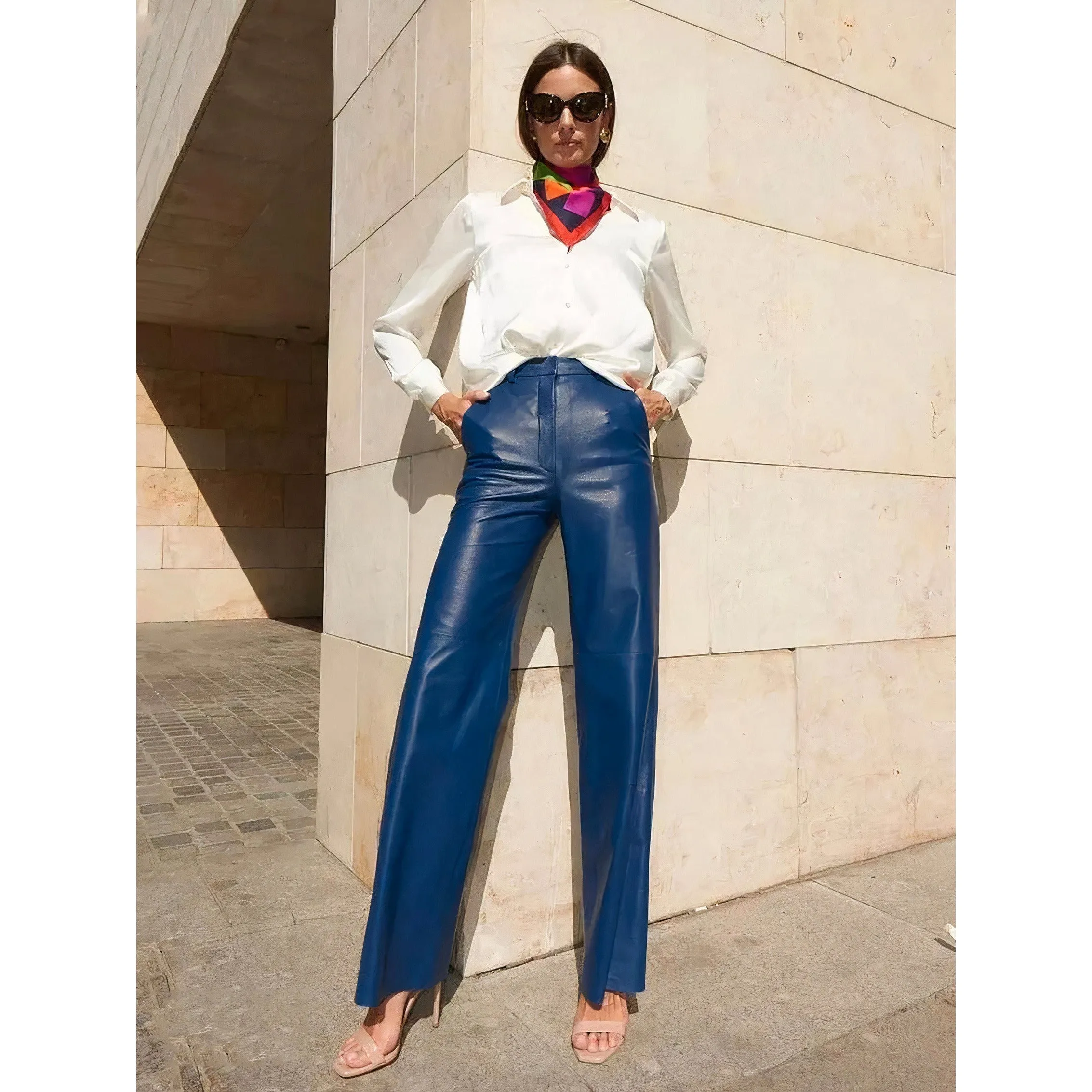 Elegant Slim High Waist Trousers