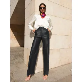 Elegant Slim High Waist Trousers
