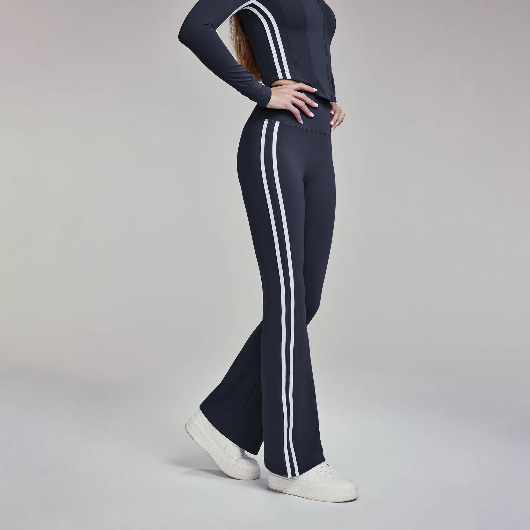 Elevate Striped Flare Leggings