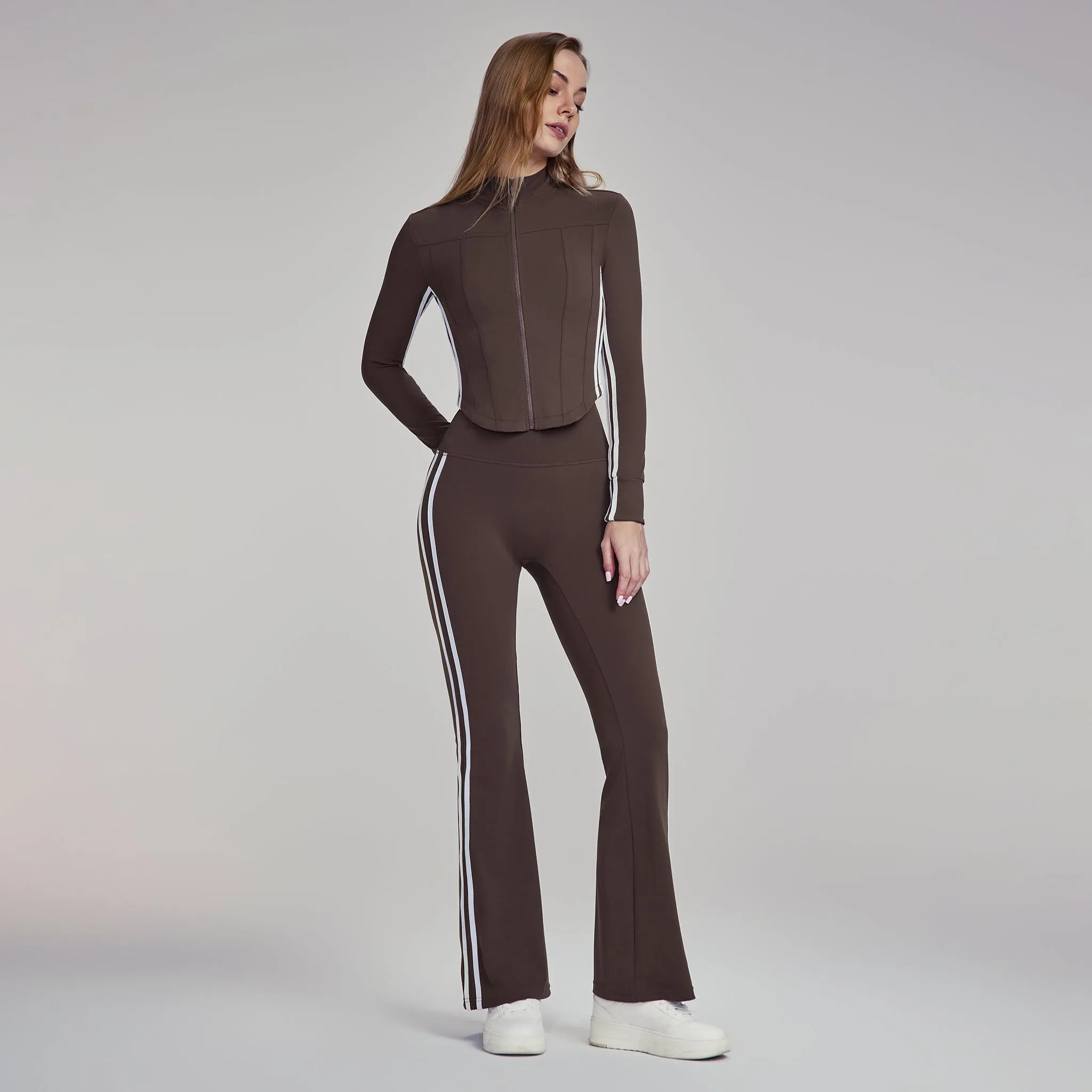 Elevate Striped Flare Leggings