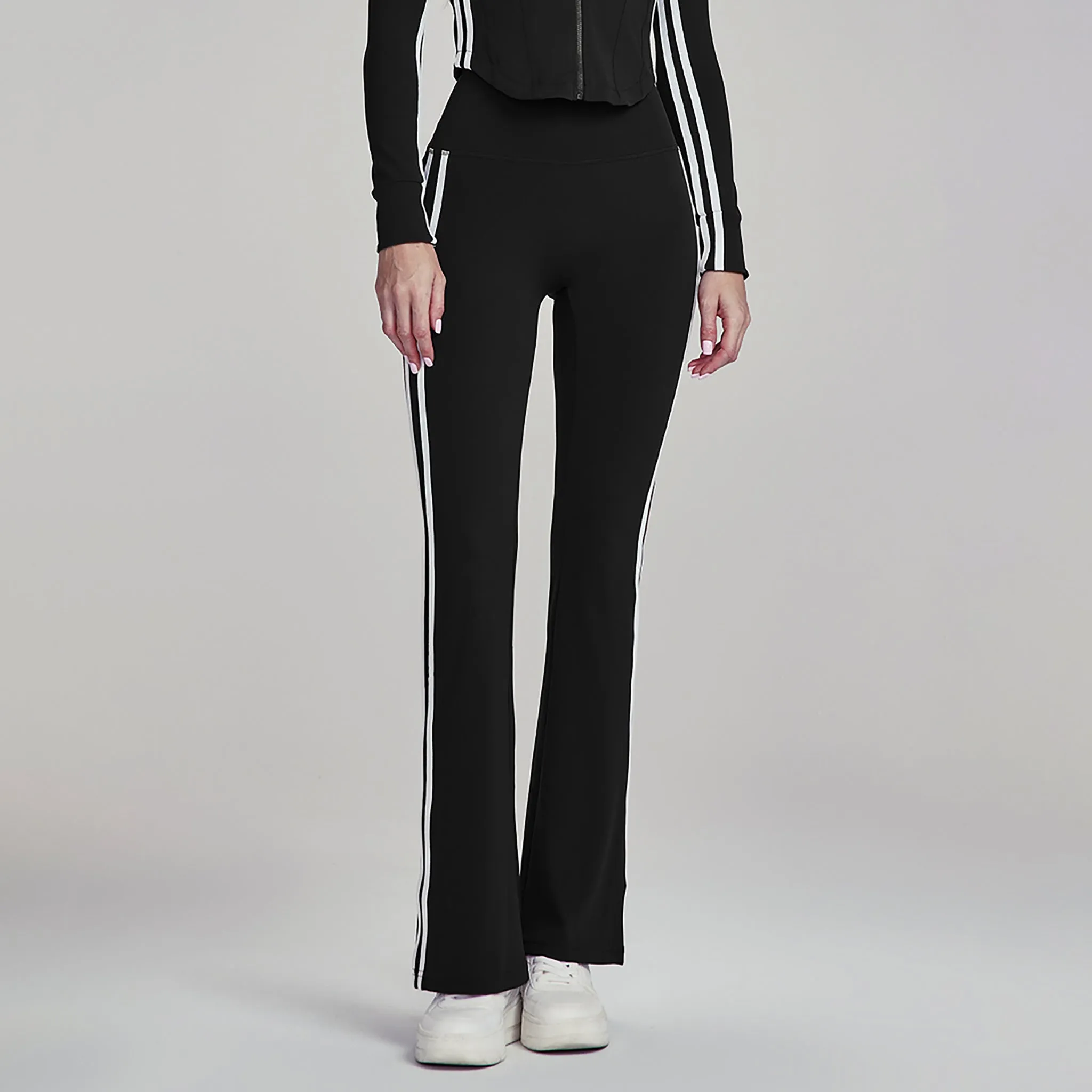 Elevate Striped Flare Leggings