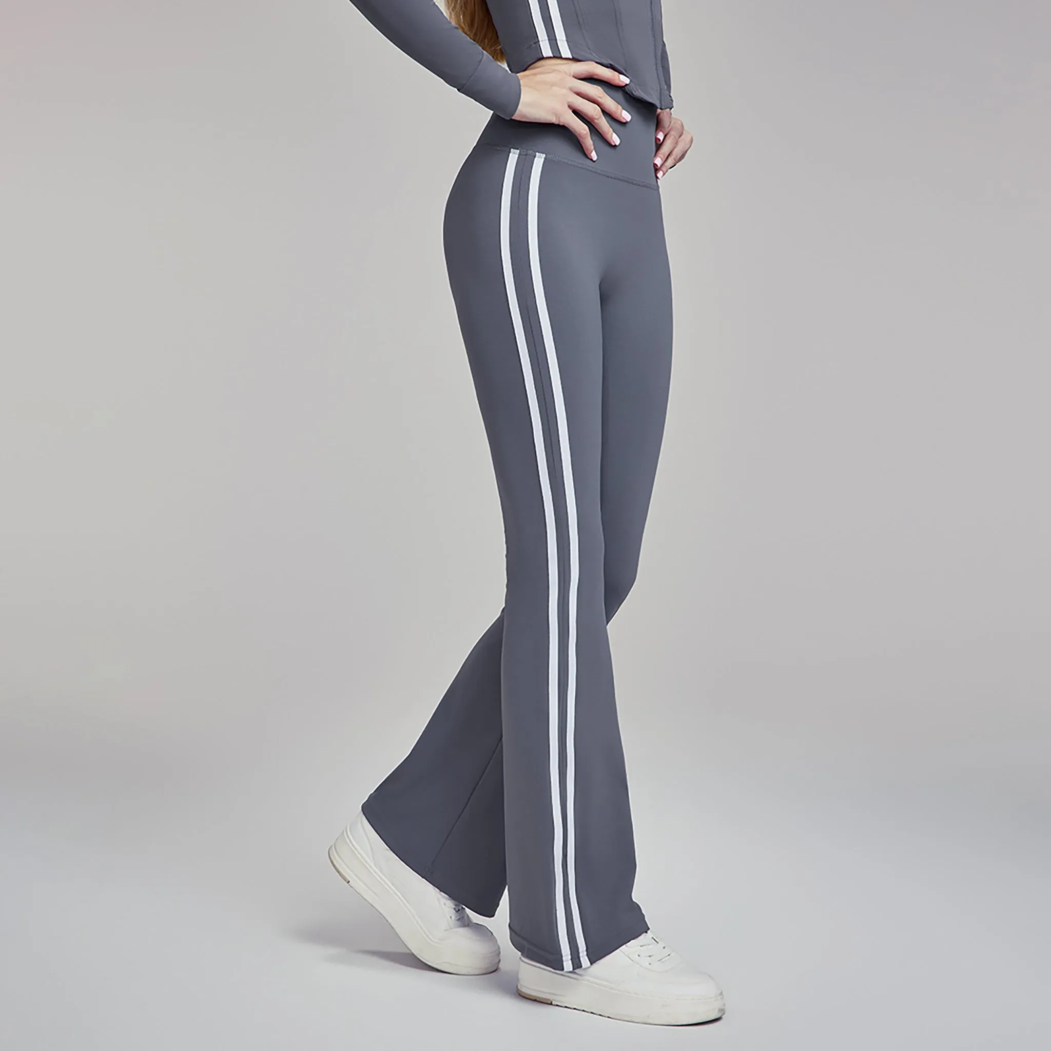 Elevate Striped Flare Leggings