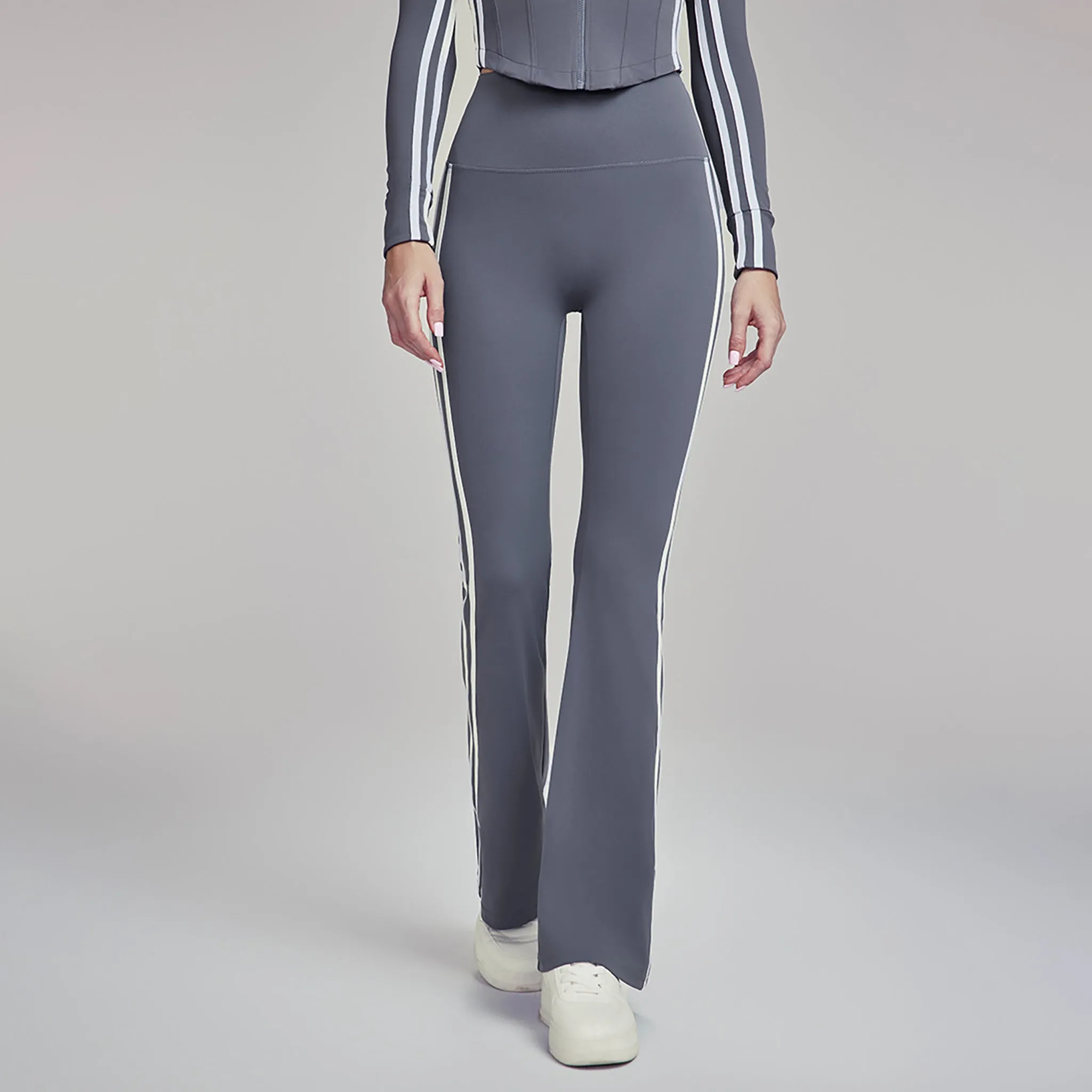 Elevate Striped Flare Leggings