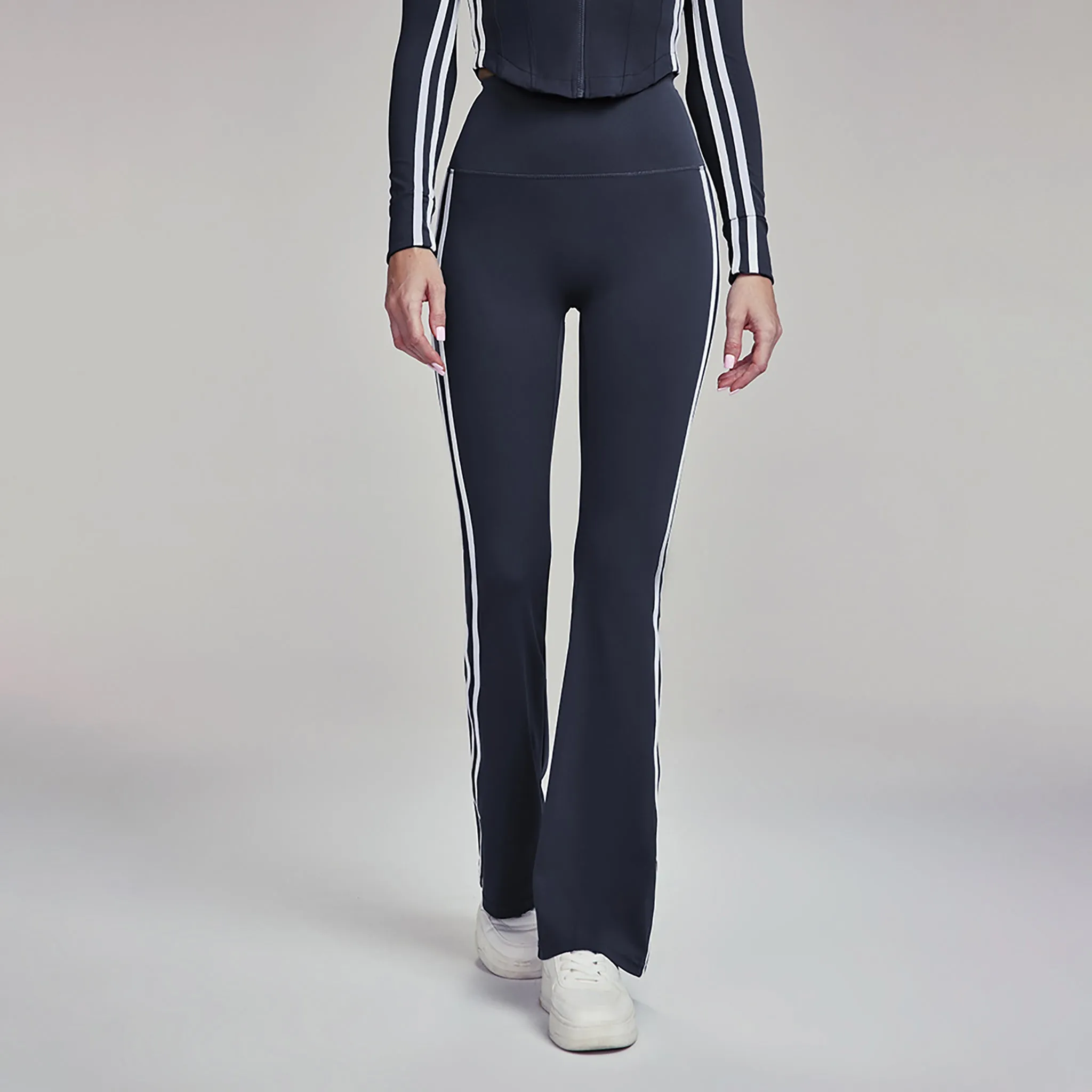 Elevate Striped Flare Leggings