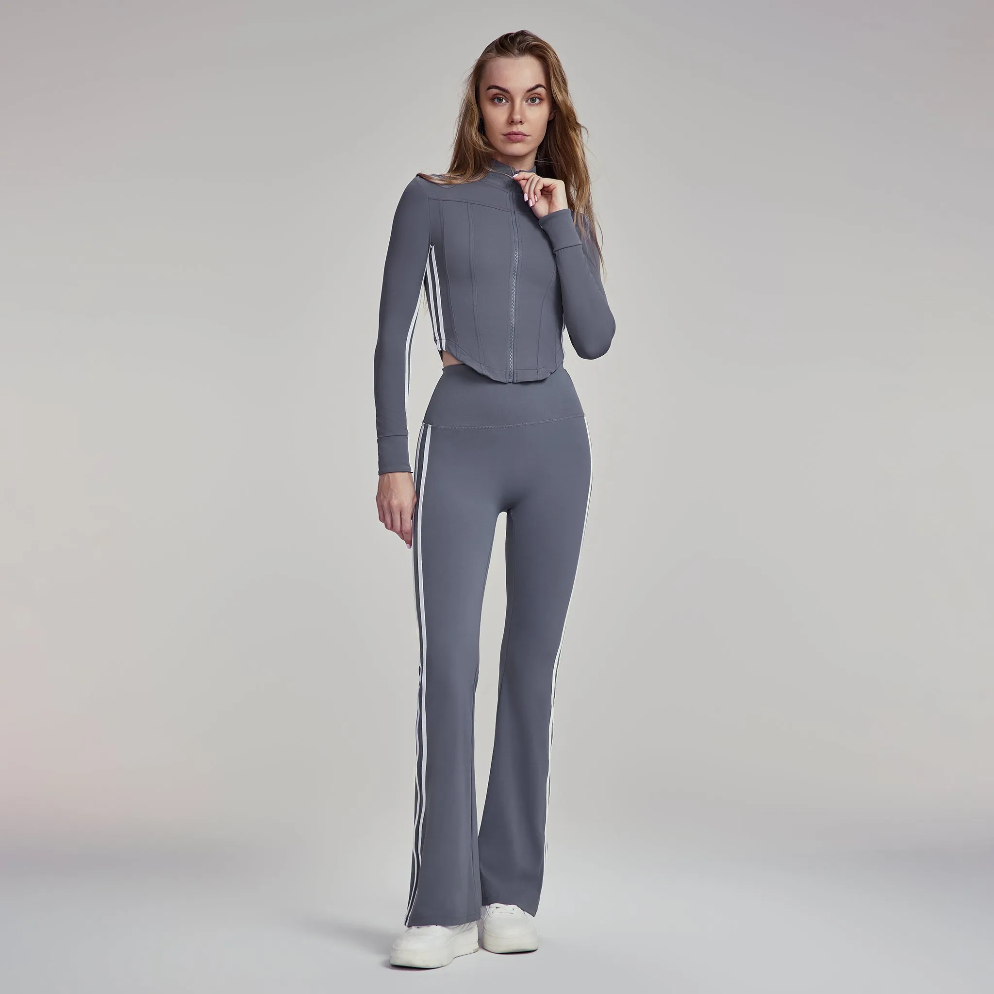Elevate Striped Flare Leggings