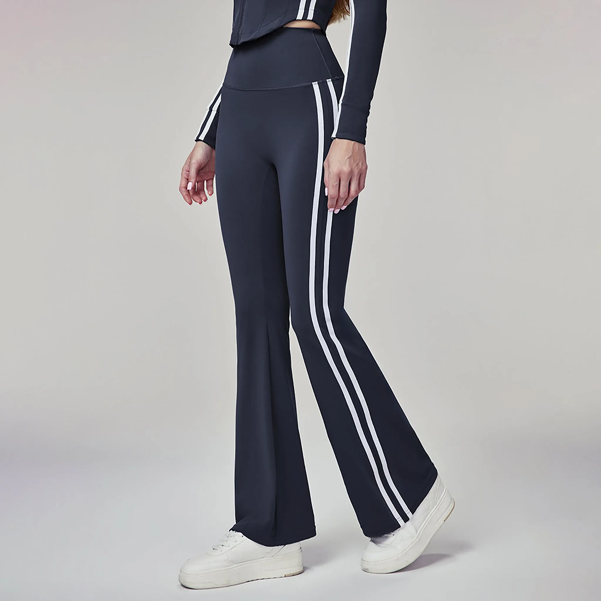 Elevate Striped Flare Leggings